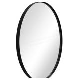 358778 Andystar black oval mirror