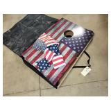 Am.Flag designed Corn Hole game w/ carry case