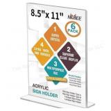 NIUBEE Acrylic Sign holders