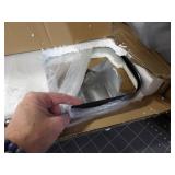 187387 Andystar black metal frame mirror