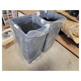 set of 2) Patio planters 28" tall 13"X13