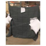 charcoal grey King Comforter w/pillows