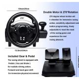 R270 Degree Gaming Racing Steering Wheel w/ Pedal