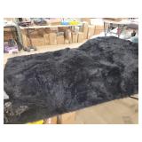 black 5 x 8 accent floor rug with non skid back