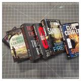 6) Thriller hard covered books