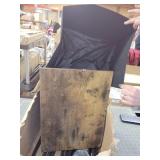 Shelf w/ folding storage bins