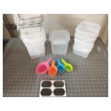 13 piece plastic storage locking top food containe