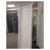 door solid wood door in jam white  25" x 82"