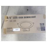 20VT0618 5/6" LED J-Box down light