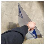 27x20 stainless panel w/ folded 1" lip on long sid