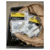 milk crate, misc. door stops