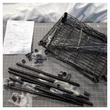 4 tier wire stand w/ standard shelves