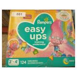 Pampers 3T4T easy up training wear 124 count