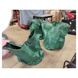 3 hvy duty plastic out door covers  * cut damage *