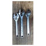 (3) Adjustable wrenches