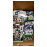 small assortment of football cards