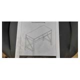 White computer desk & keyboard tray