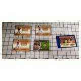 5pc Baseball bat piece cards: Alomar, Ramirez & mo