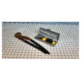 Pair of large channel pliers & bit driver