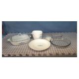 Corningware pot & covered dishes