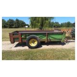 Hydraulic unloading firewood trailer