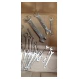 assorted small precision wrenches