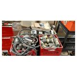 3 crates of 220v electrical connectors & junctions