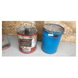 Vintage petroleum pails Amco & other