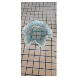 2pc ruffled glass dishes