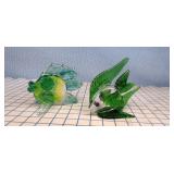 2pc glass fishes
