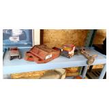 8pc metal toys - Train, Jeep, Trucks & more