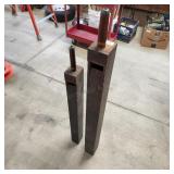 2pc Wooden organ pipes