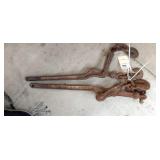 pair of large chain binders approx 28" long