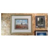 29x34" tulips & windmill scene