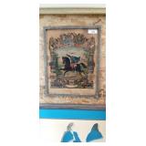 18x21" Old Framed military print