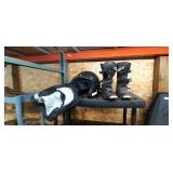 Youth size dirtbike boots Size 5 w/ helmet