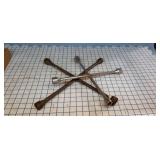 2pc 4-way lug wrenches