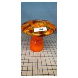 Psychadelic art  9" Ceramic mushroom