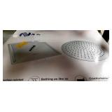 16" Square near moon rain shower head