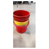 5pc light duty livestock pails