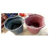 Plastic livestock buckets