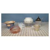 6pc glassware  - depression bowl & more