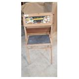 Antique chalboard play desk