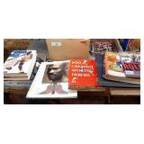 large box of sports books