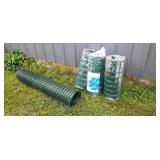 (3) Rolls 24" x 50 foot garden fence, (1) roll gre