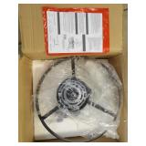 Section 5 1pc light fixture Flush mount black/whit