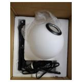 Section 5 1pc Floor lamp Round globe black/white g