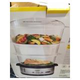 Section 4 1pc Bella Food Steamer 9.5qt silver