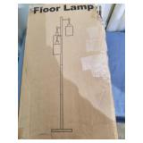 Section 3 Blue shelf 1pc Floor Lamp Industrial met