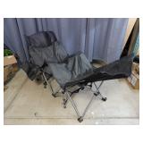 A1C3 1pc Folding camp cot black/grey nylon/metal